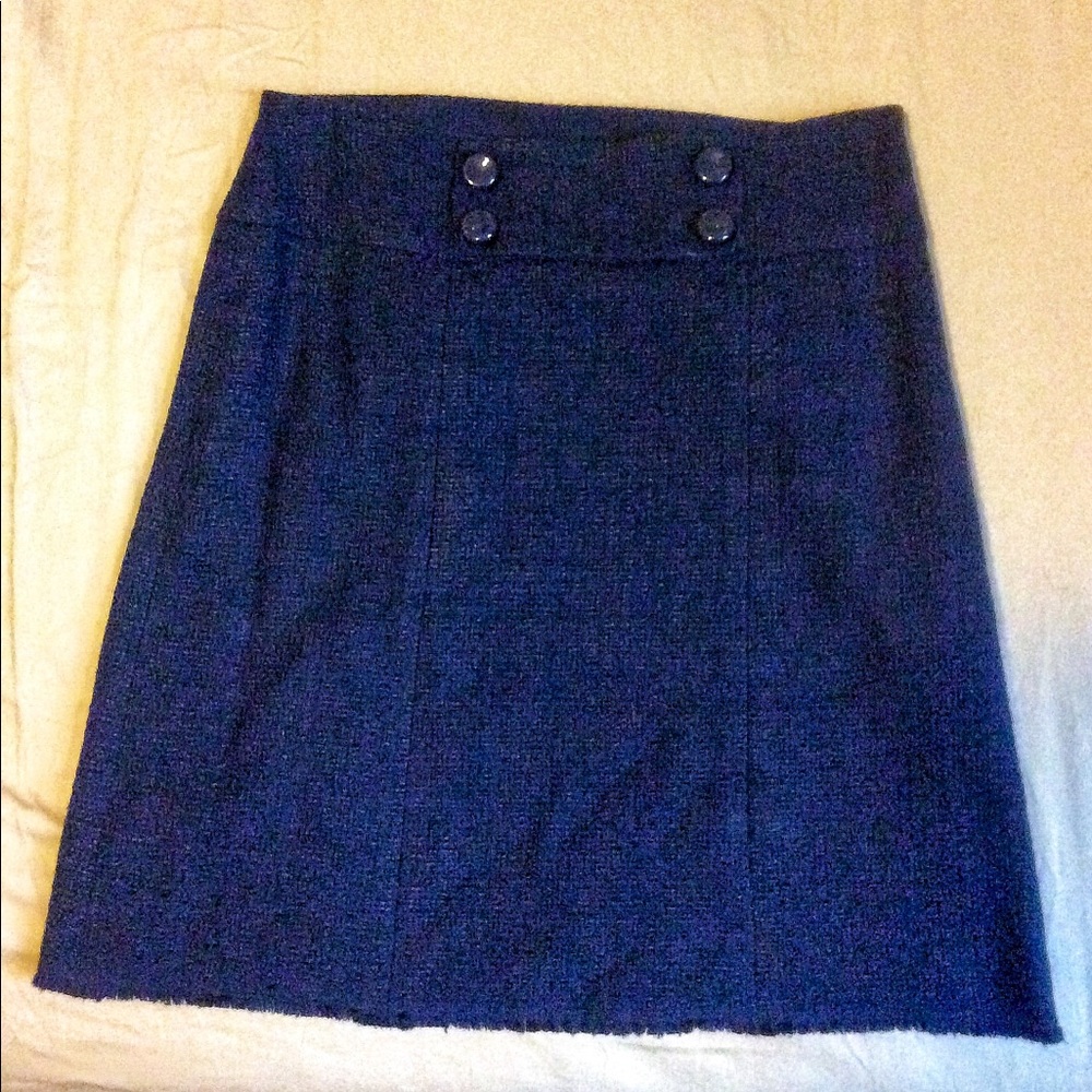 Ann Taylor Navy Blue skirt size 0